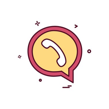 Sohbet simgesi tasarım vektörü