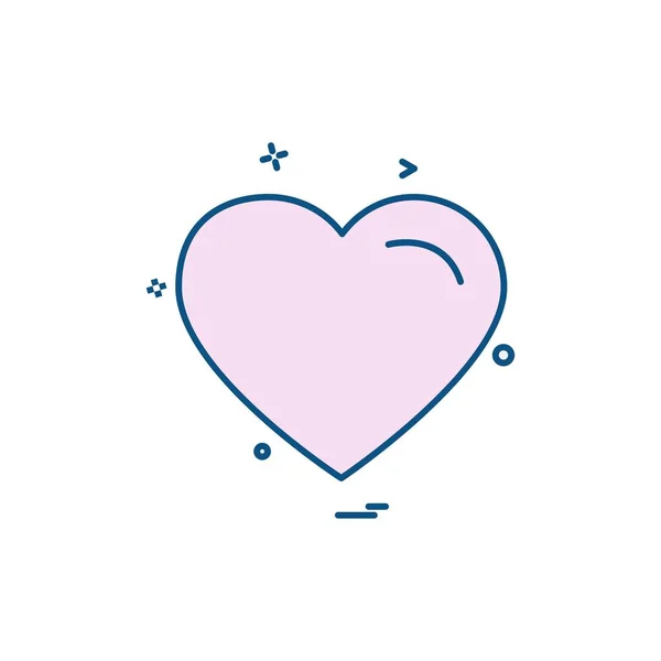 Diseño Iconos Corazón Ilustración Vectorial Para San Valentín — Archivo Imágenes Vectoriales