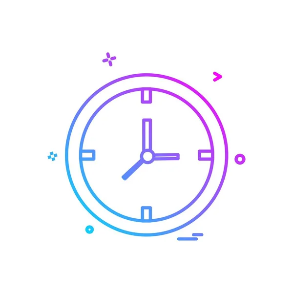 Ρολόι Ρολόι Εικονίδιο Διανυσματικό Σχεδιασμό — Διανυσματικό Αρχείο