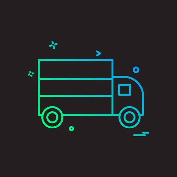 Truck Pictogram Ontwerp Vector — Stockvector