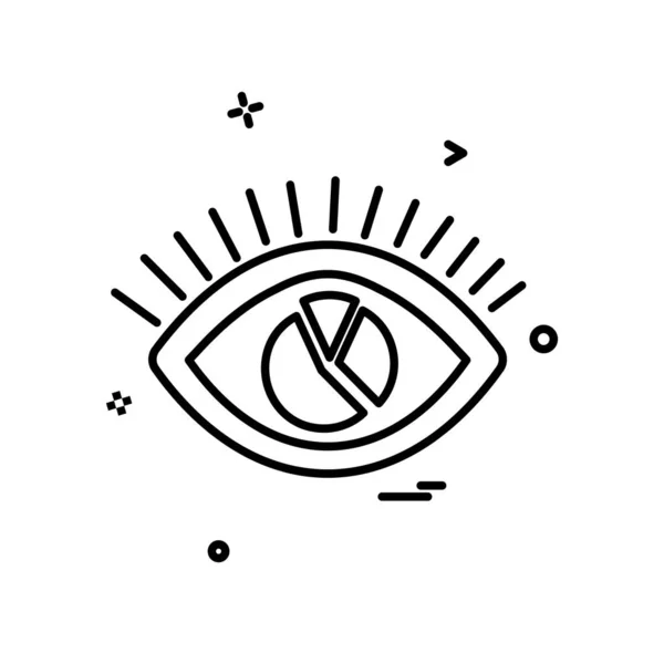 Eye Icon Design Vector — 스톡 벡터