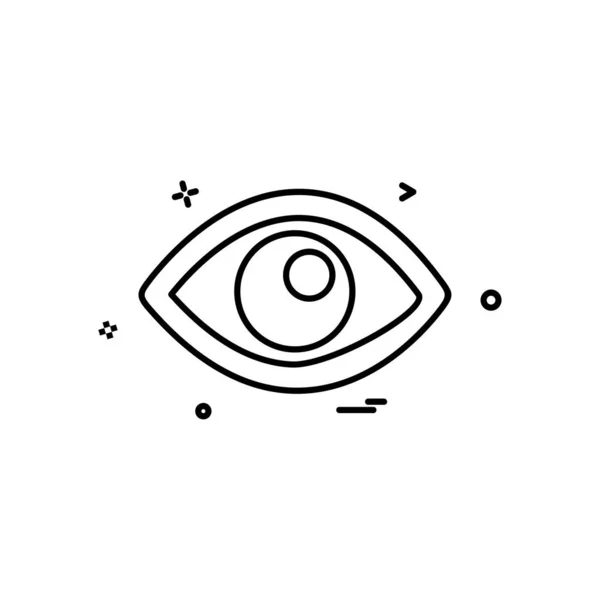 Eye Icon Design Vector — 스톡 벡터