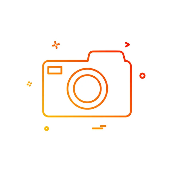 Camera Icon Design Vector — Stock Vector