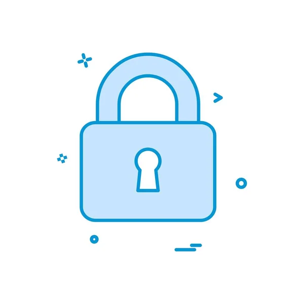 Lock Safe Security Icon Vector Design — Stock Vector