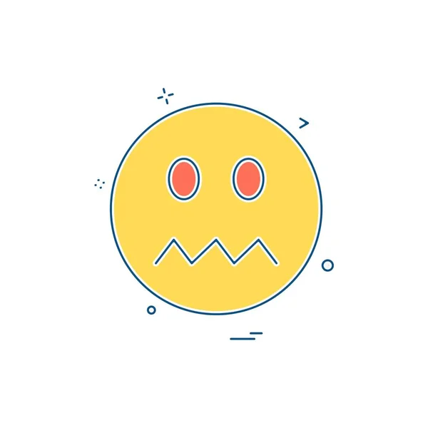 Design Ícone Emoji Ilustração Vetorial — Vetor de Stock