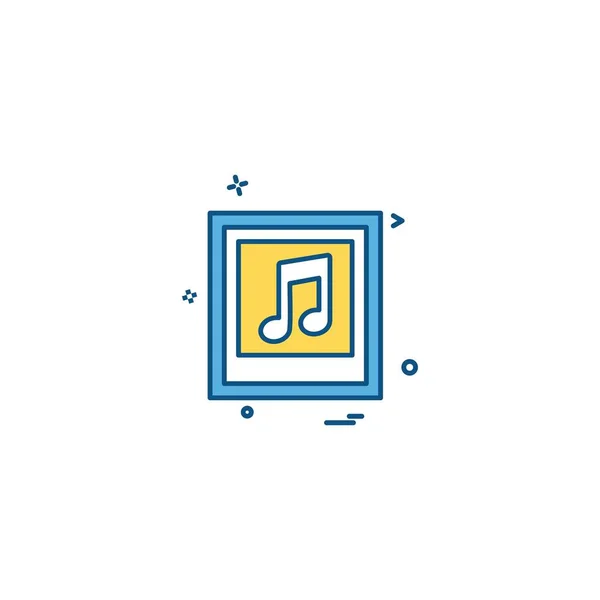 Ikona Muzyki Wektor — Wektor stockowy