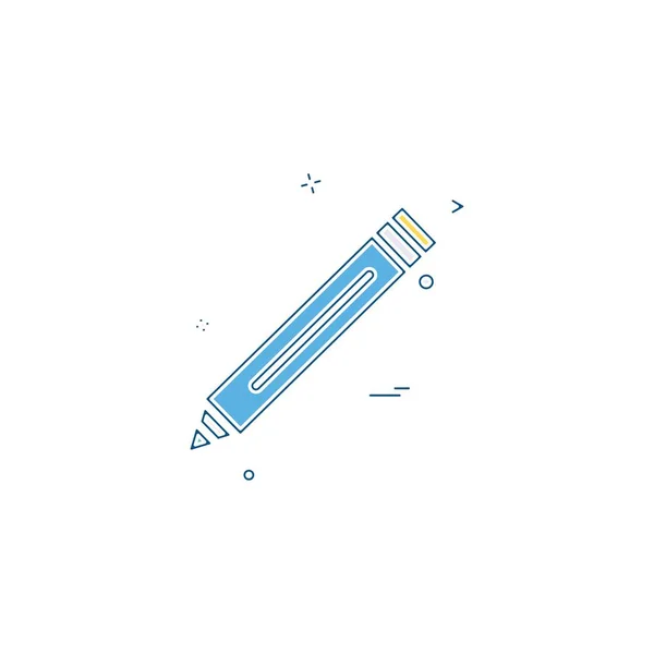 Bleistift Schule Symbol Vektor Design — Stockvektor