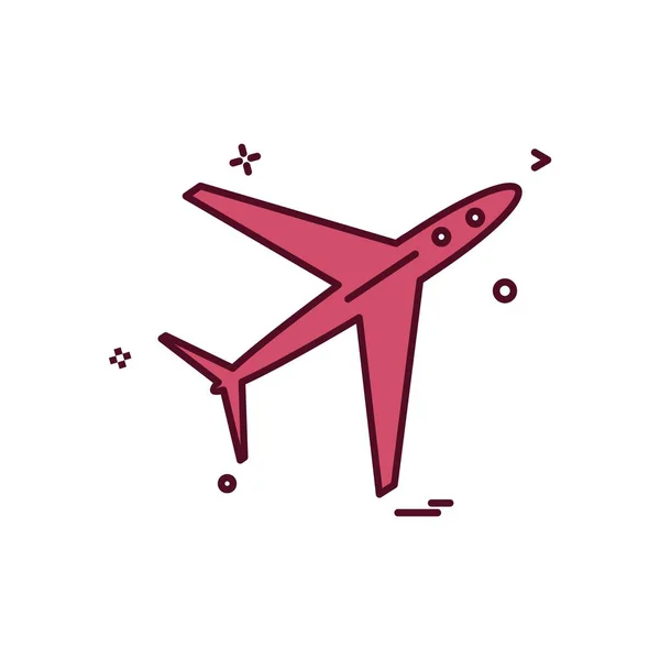 Aeroplane Icon Design Vector — 스톡 벡터