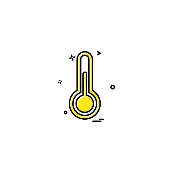 Gezondheid Gezondheidszorg Geneeskunde Temperatuur Therm Thermometer Pictogram Vector Desige — Stockvector