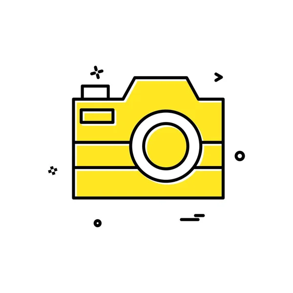 Camera Icon Design Vector — Stock Vector