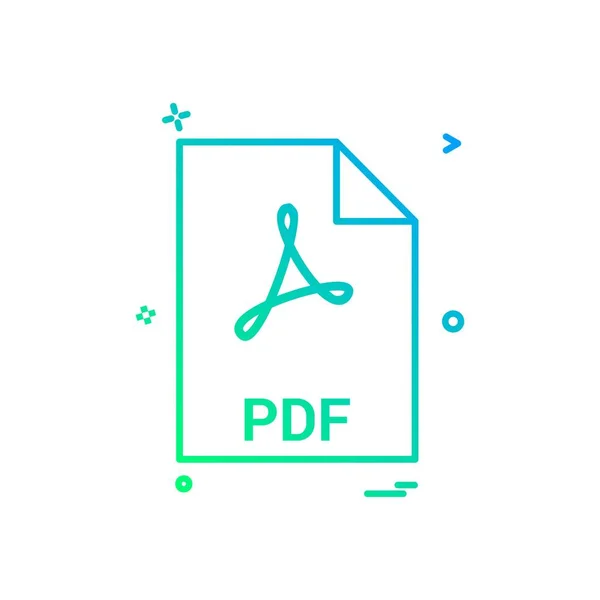 Pdf Extension Fichier File Format Fichier Icon Vector — Image vectorielle