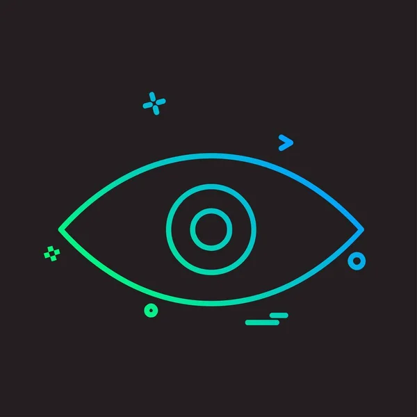 Auge Symbol Design Vektor — Stockvektor