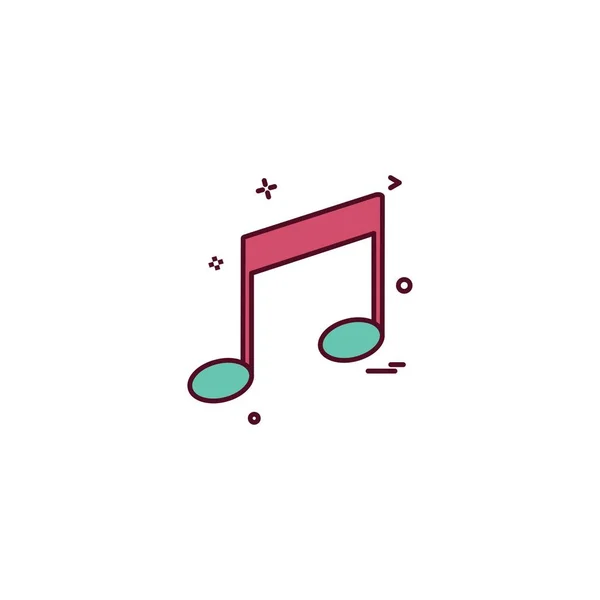 Ikona Muzyki Odtwarzacz Multimediów — Wektor stockowy