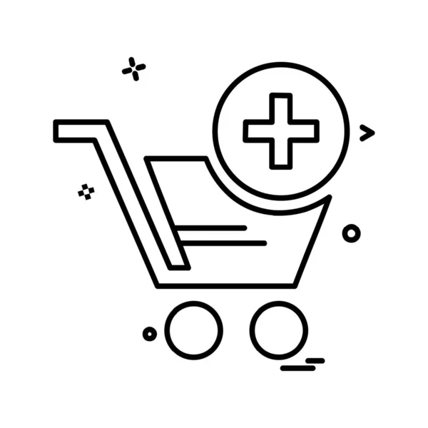 Icono Compras Diseño Vector Ilustración — Vector de stock