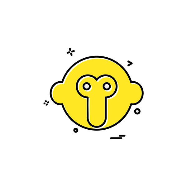 Monkey icon design vector illustration