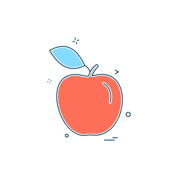 Frukt Ikon Design Vektor — Stock vektor
