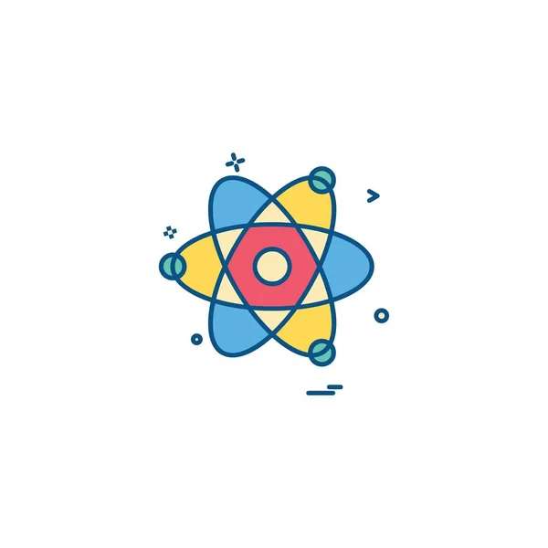 Ilustração Vetorial Design Ícone Nuclear —  Vetores de Stock