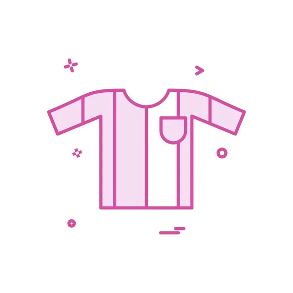 Shirt Pictogram Ontwerp Kleurrijke Vectorillustratie — Stockvector