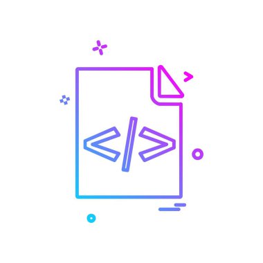 Dosya simgesi tasarım vektörü