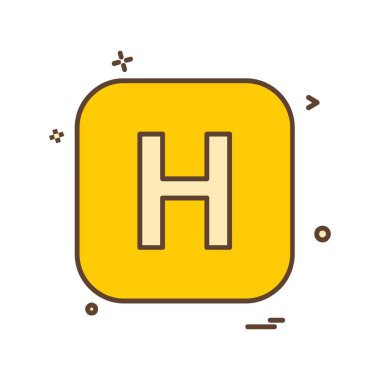 İngilizce alfabe simge tasarlamak vektör 