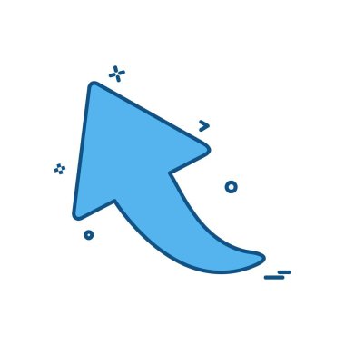 Yukarı ok simgesi tasarım vektörü