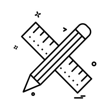 Kalem simgesi tasarım vektörü 