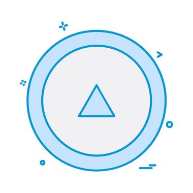 Yukarı ok simgesi tasarım vektörü