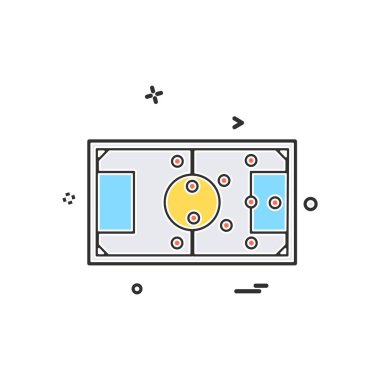 Futbol ikonu tasarım vektörü