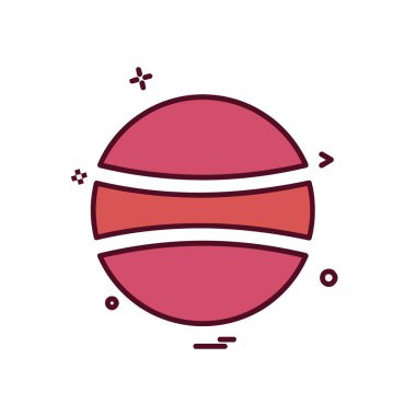 Topu simge tasarlamak vektör