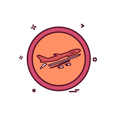 Seyahat simgesi tasarım vektörü