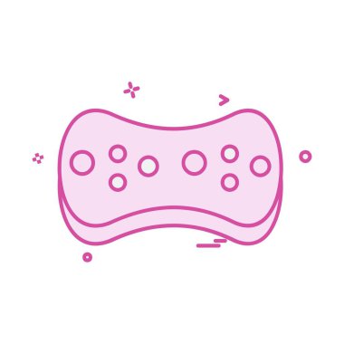 Sünger simgesi tasarım, vektör çizim 