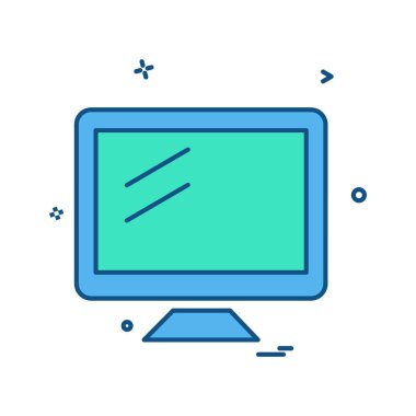 Bilgisayar simgesi tasarım vektörü