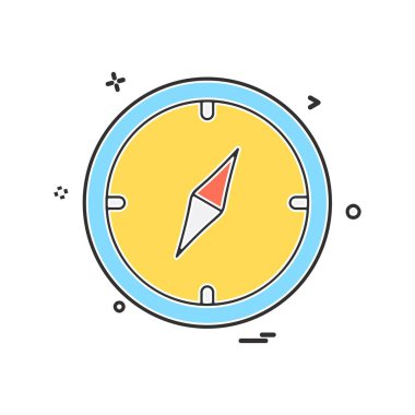 Pusula Simgesi Tasarım Vektörü