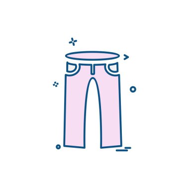 Giysi simgesi tasarım vektörü 