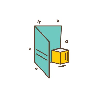 Kart simge tasarlamak vektör