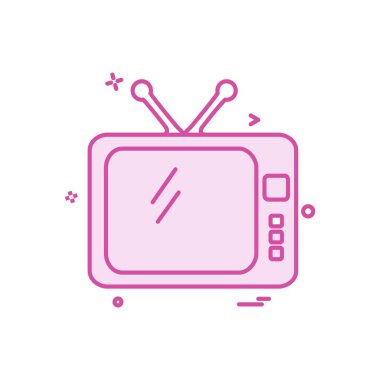 TV simgesi tasarım vektörü