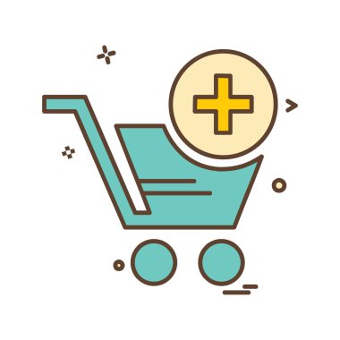 Alışveriş simgesi tasarım vektörü