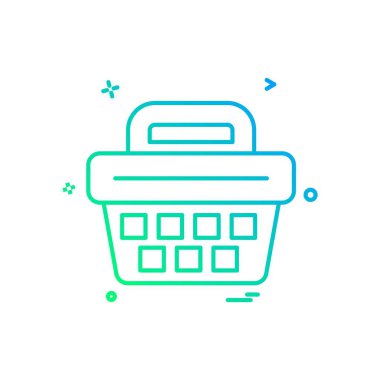 Alışveriş simgesi tasarım vektörü