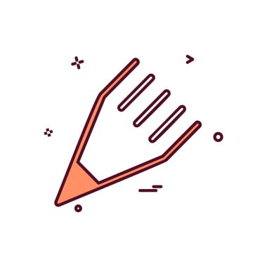 Kalem simgesi tasarım vektörü