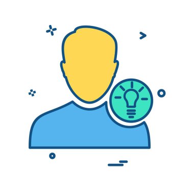 Avatar erkek simge tasarım vektörü