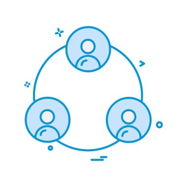 Ağ simgesi tasarım vektörü