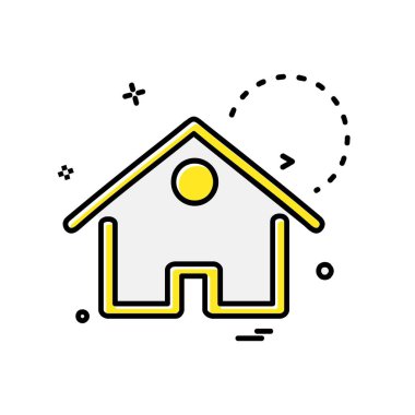 Ev simgesi tasarım vektörü