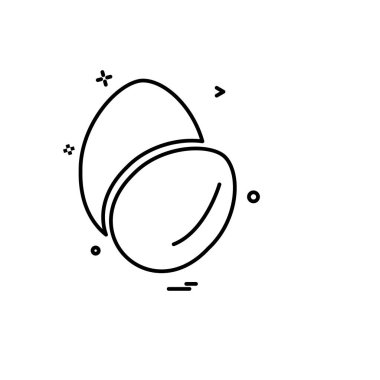 Yumurta simge tasarlamak vektör 