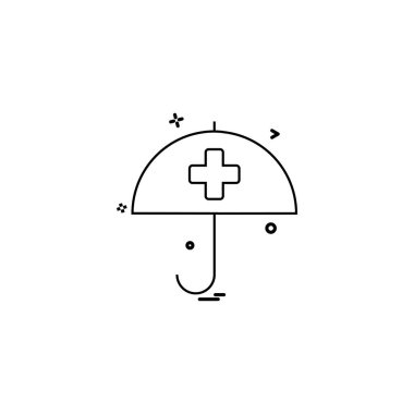 Tıbbi simge tasarım, renkli vektör çizim