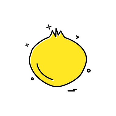 Meyve simgesi tasarım vektörü