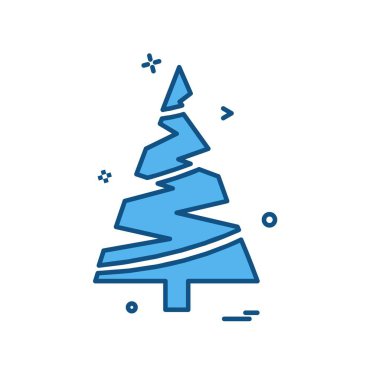 Noel ağacı simge tasarlamak vektör