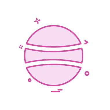 Topu simge tasarlamak vektör