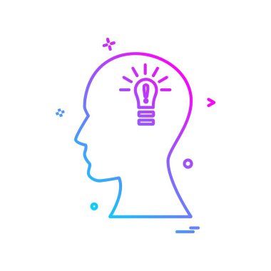 Beyin simge tasarlamak vektör