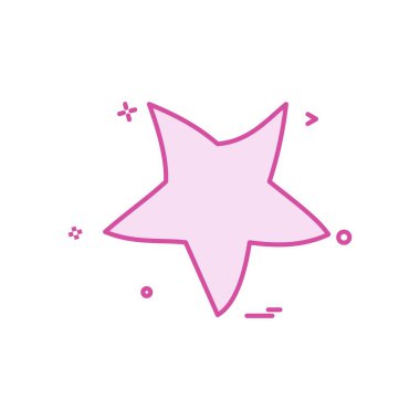 Beyaz arka plan üzerinde yıldız daire basit simgesi