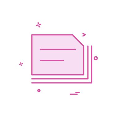 Klasör simgesi tasarım vektör illustr